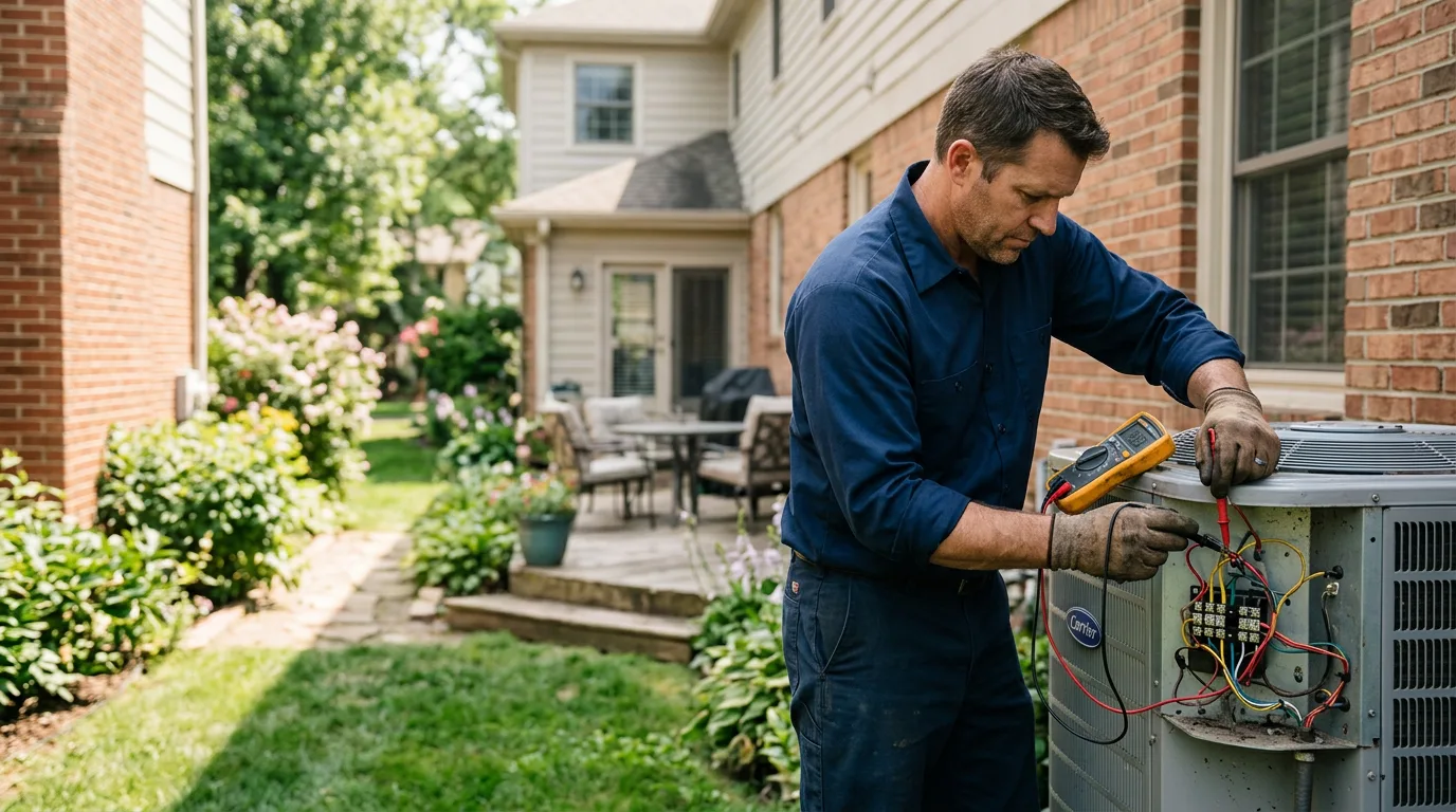 HVAC technician working near Chetopa, KS